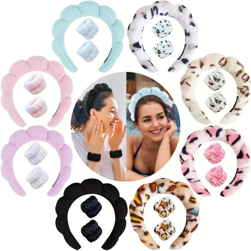 Women Accessories Online - Sponge Headbands for Women Girls Puffy