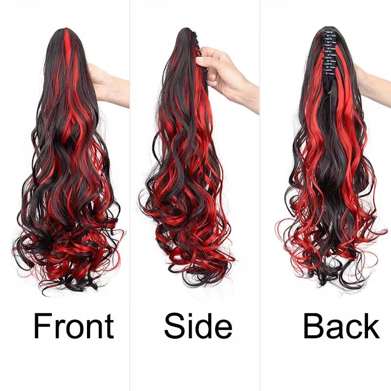 Highlight Long Curly Synthetic - огляд і ціна Hair Claw Clip Set