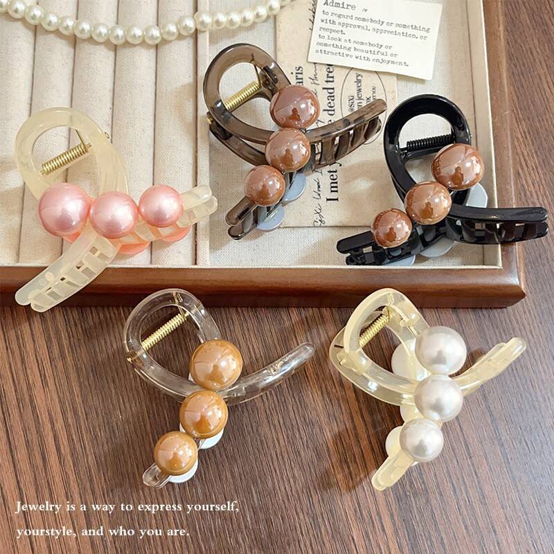 Korean Pearl Cross Hair Claws  - огляд і ціна Hair Claw Clip Set