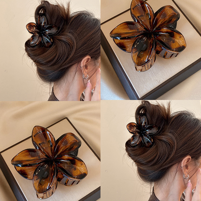 Korean Hawaiian Gradient Flowe - огляд і ціна Hair Claw Clip Set