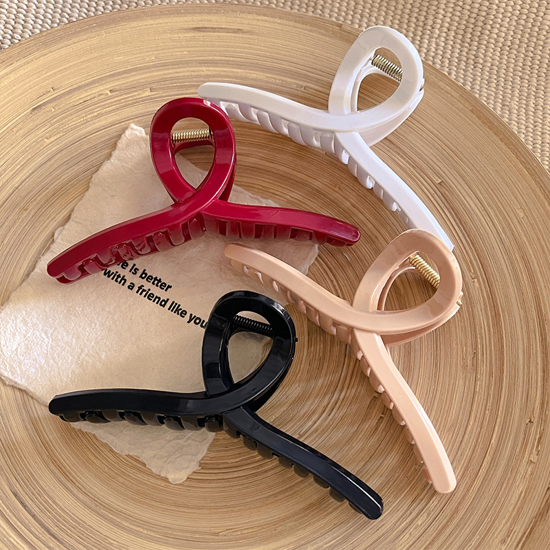 4pcs Large Cross Safe Soft Sil - огляд і ціна Hair Claw Clip Set