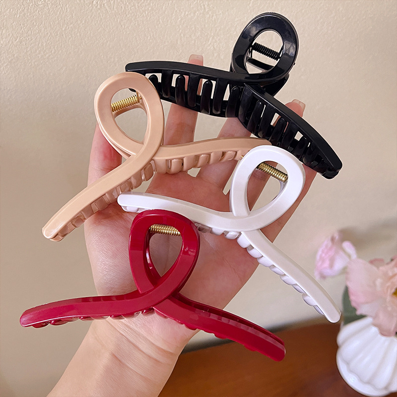 4pcs Large Cross Safe Soft Sil - огляд і ціна Hair Claw Clip Set