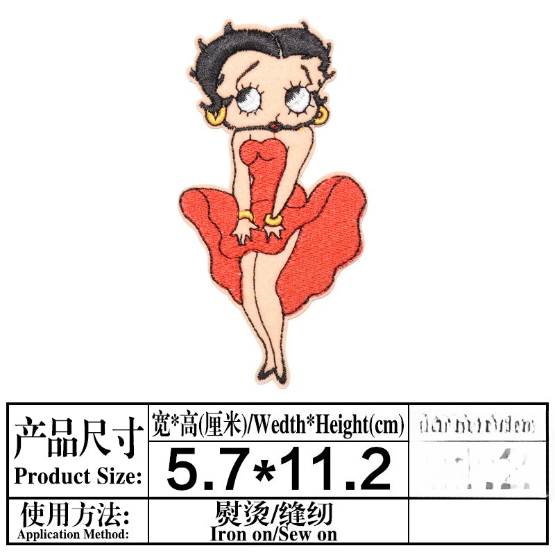 Betty Boop Patch High Color Va - огляд і ціна Women'S Accessories Clothing