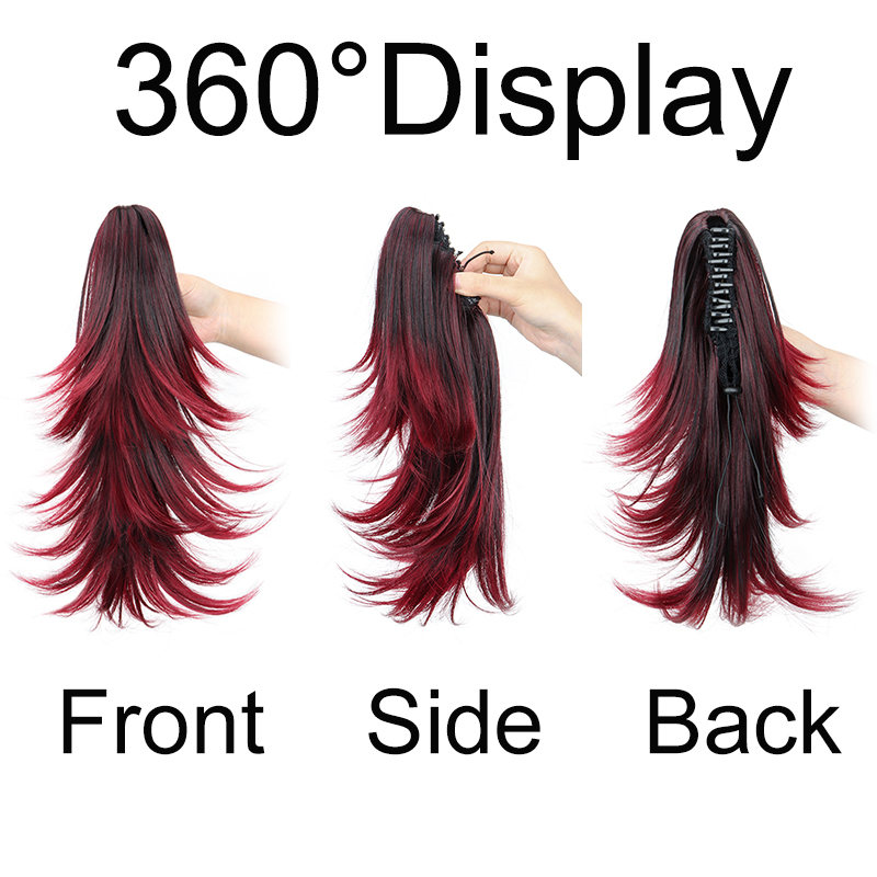 14Inch Synthetic Short Curly L - огляд і ціна Hair Claw Clip Set