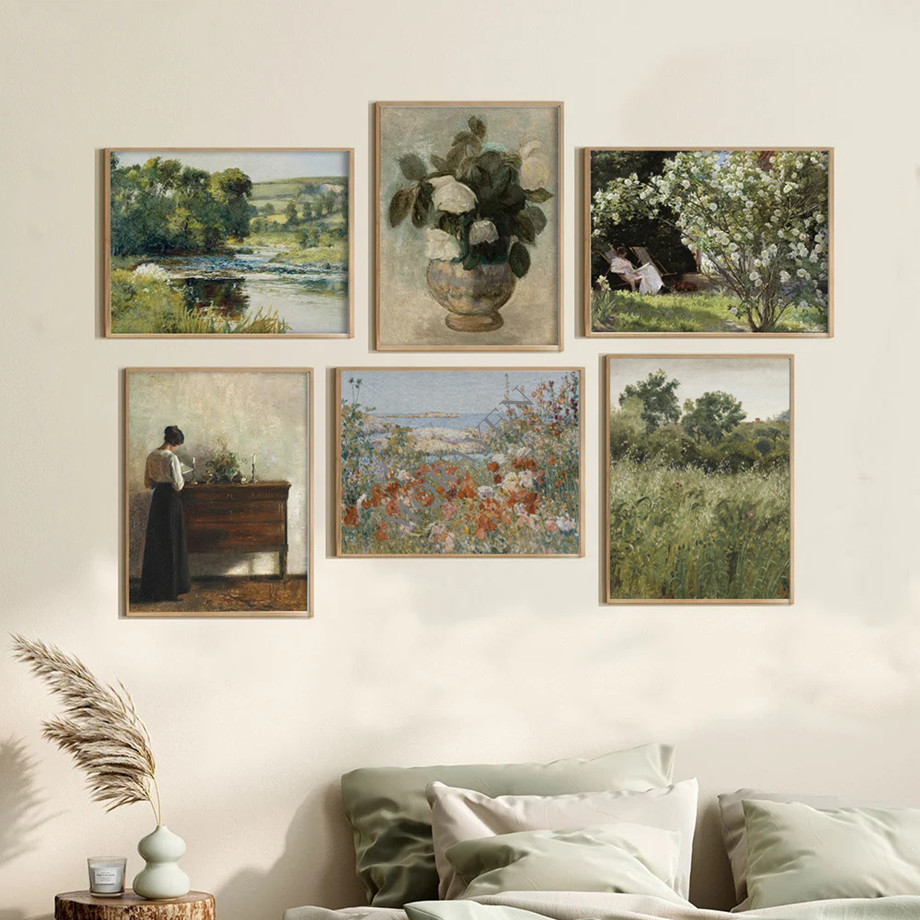 Rural Nature Landscape Wall Ar - огляд і ціна Women'S Accessories Louis Vuitton
