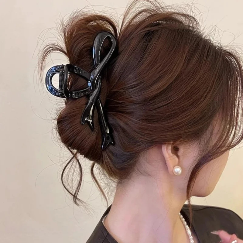 13cm Acrylic Ribbon Bow Hair C - огляд і ціна Hair Claw Clip Set