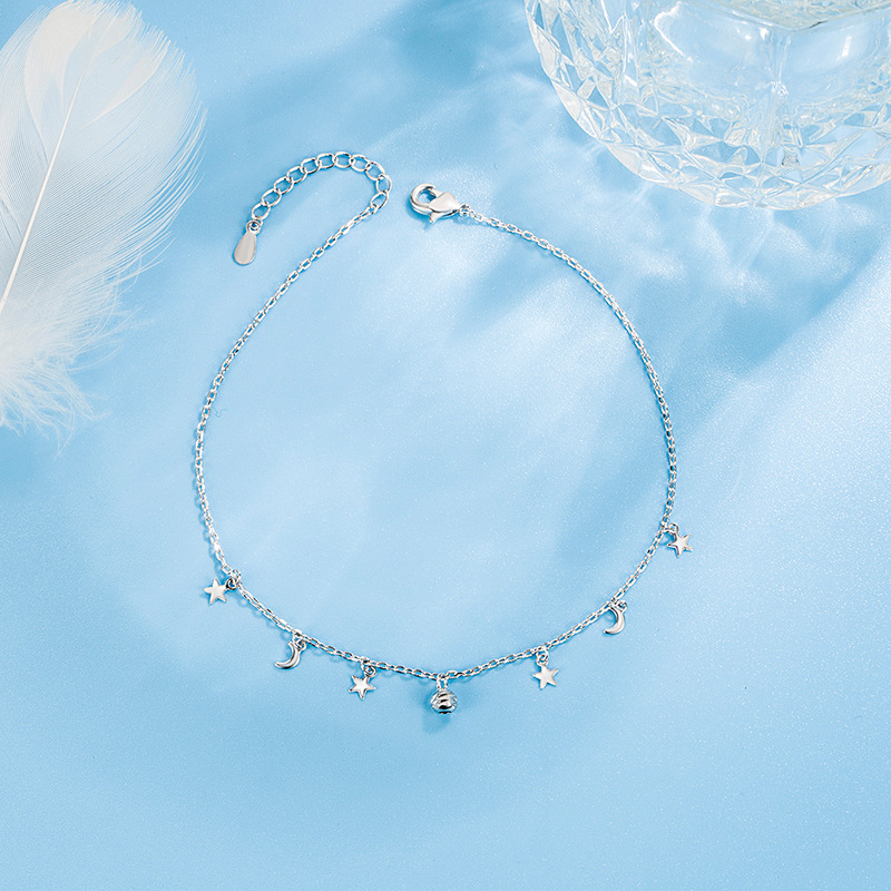 Romantic Moon Star Bead Feet C - огляд і ціна Beaded Anklet Chain