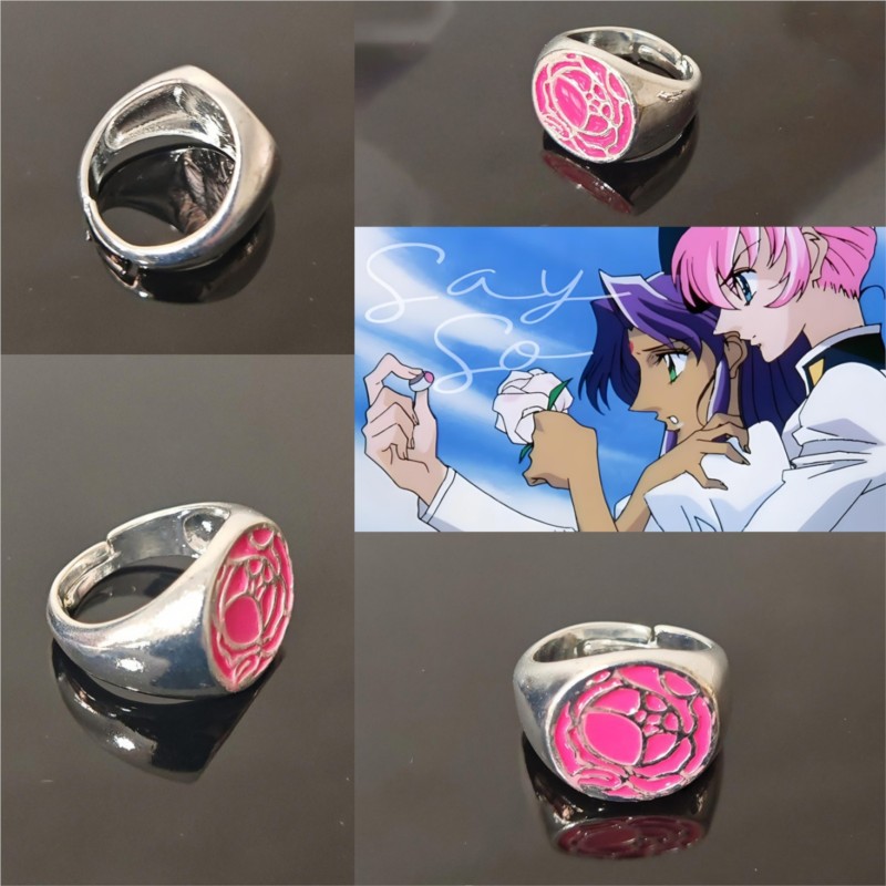 Pink Rose Ring Tenjou Utena Re - огляд і ціна Women Accessories Products