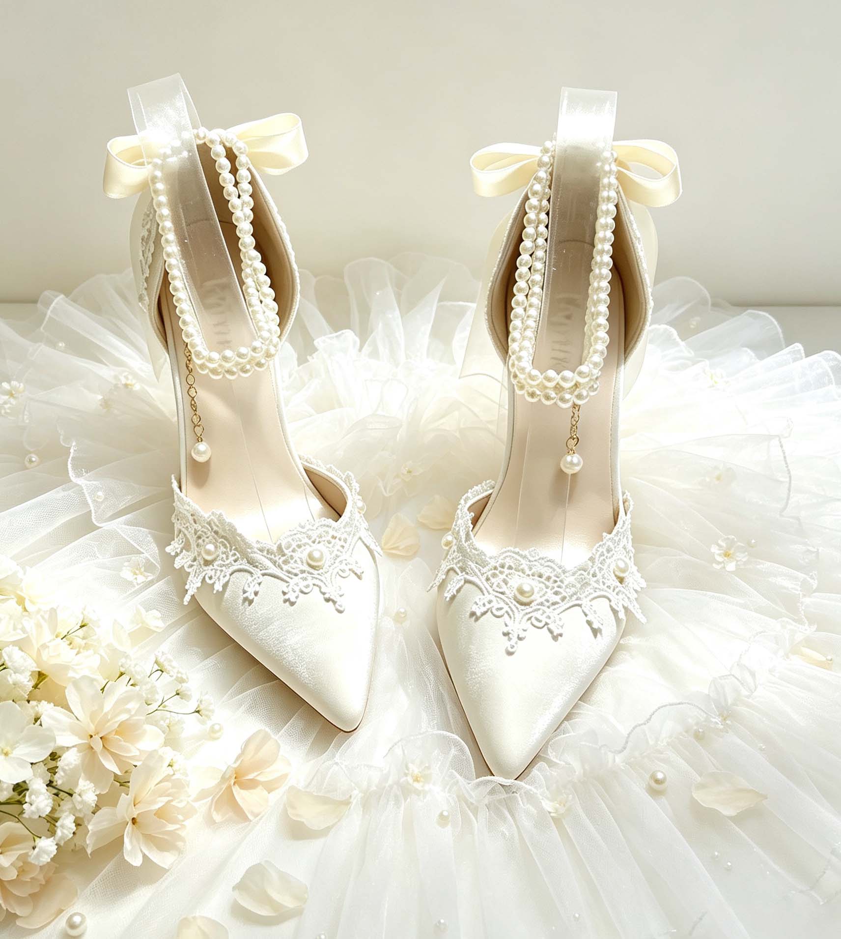 high heels for woman pearl par - огляд і ціна Women'S Accessories For Shoes