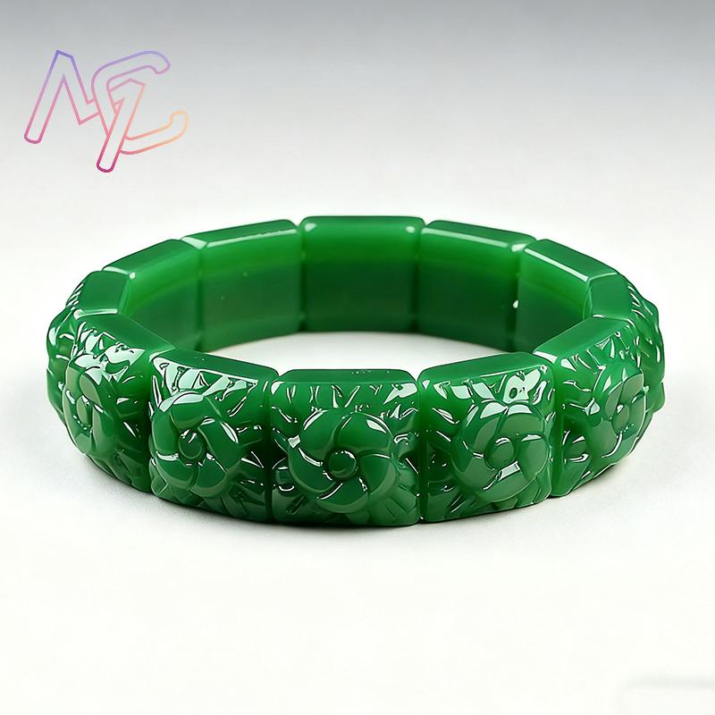 Real Jade Flower Bracelet Bang - огляд і ціна Women Accessories Products