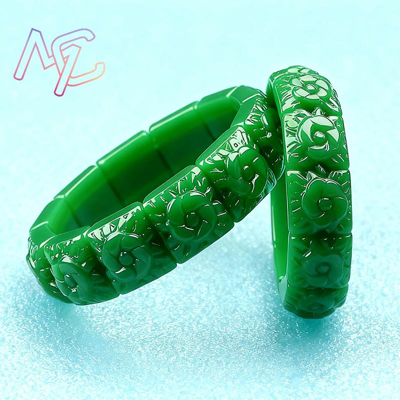 Real Jade Flower Bracelet Bang - огляд і ціна Women Accessories Products
