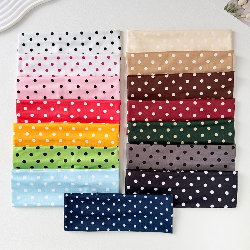 2Pc Polka Dot Elastic Headband - огляд і ціна Women Accessories Online