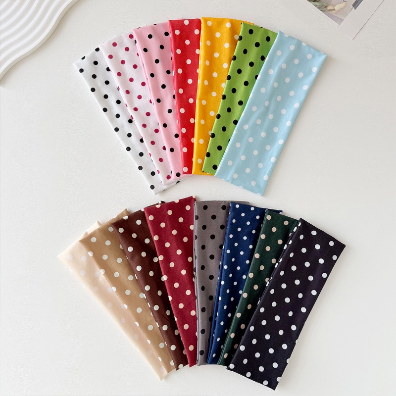 2Pc Polka Dot Elastic Headband - огляд і ціна Women Accessories Online