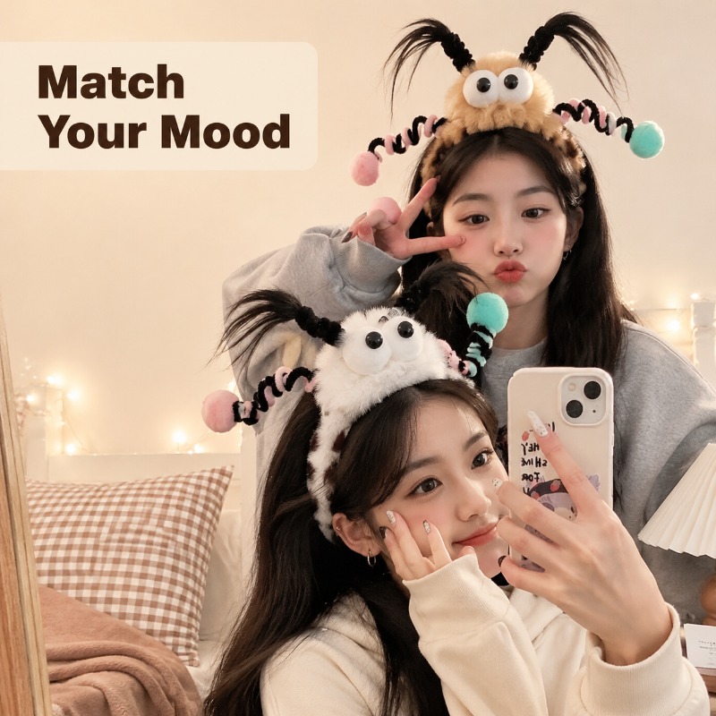 Cute Fluffy Monster Eye Hairba - огляд і ціна Women Accessories Online