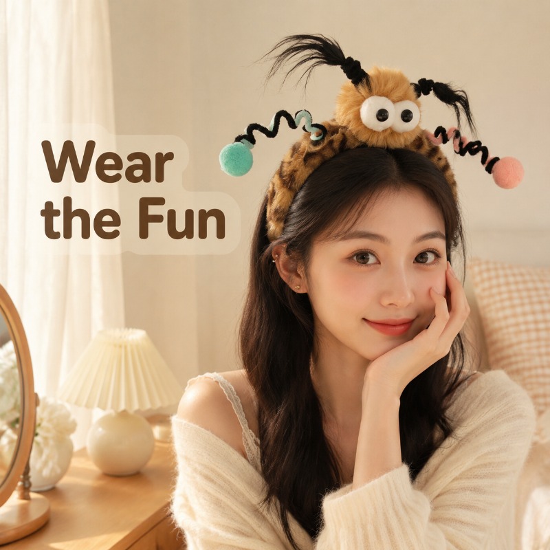 Cute Fluffy Monster Eye Hairba - огляд і ціна Women Accessories Online