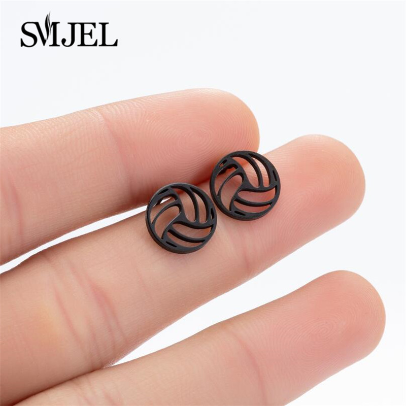 Punk Black Volleyball Earrings - огляд і ціна Women'S Volleyball Accessories