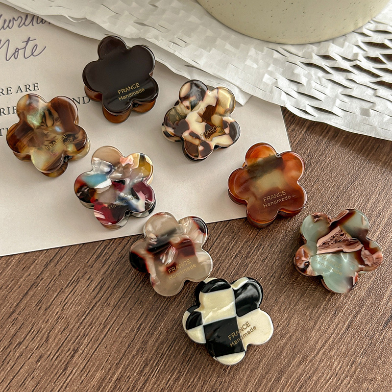 8Pcs/Set Cute Flower Acetate H - огляд і ціна Hair Claw Clip Set